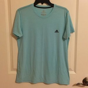 NWOT Adidas mint blue athletic T-shirt
